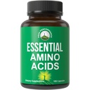כל 9 תוספי Amino Acids חיוניים. קפסולות עם 3X יותר Leucine עבור שריר התאוששות, צמיחה. תוסף EAA Better Than BCAA / BCAAS הזרועות Aminos Acid. USA Tested EAAs for Men + נשים