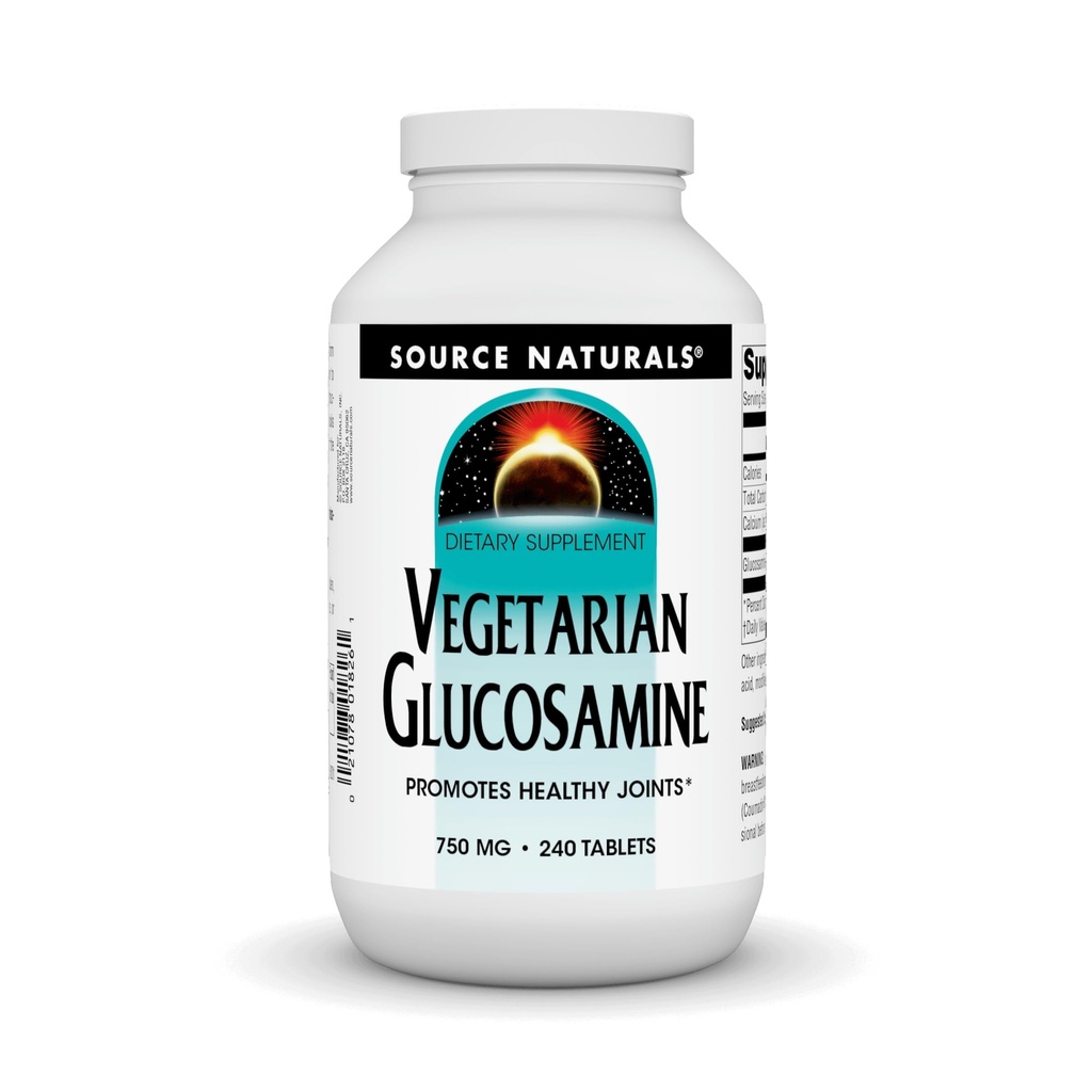 מקור Naturals Vegetarian Glucosamine, מקדם מפרקים בריאים * 750 מ"ג Tablet - 240 הרוזן