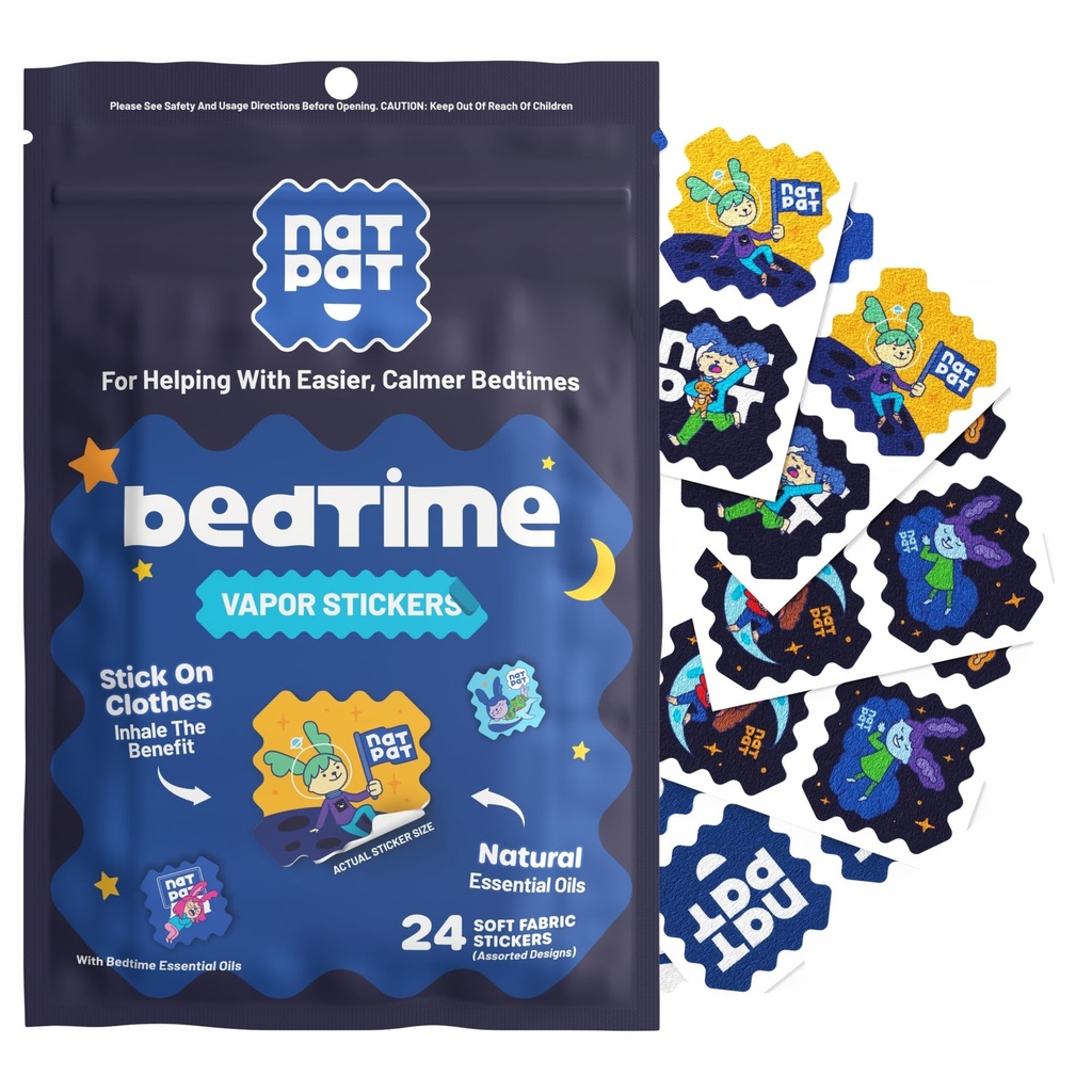 NATPAT Sleepy Patch Bed Tattoos for Kids - Sleep Promoting Patch - Non-Toxic Solution for Better Sleep - Chemical & Drug Free, Melatonin Free - Buzz Patch Natural Patch