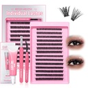Beetles Lash Clusters Kit Love Expressing 60D 80D 9-18mm Eyelash Clusters Kit 280pcs Individual Lsh הרחבה D Curl 3D Fluffy כוזב העין הרחבה