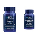 Life Extension Super Ubiquinol CoQ10 עם PQQQ, CoQ10, PQQQ, shilajit, Heart Health & One-Per-Day Multivitamin - ארוז עם מעל 25 ויטמינים, מינרלים ופלטי צמחים