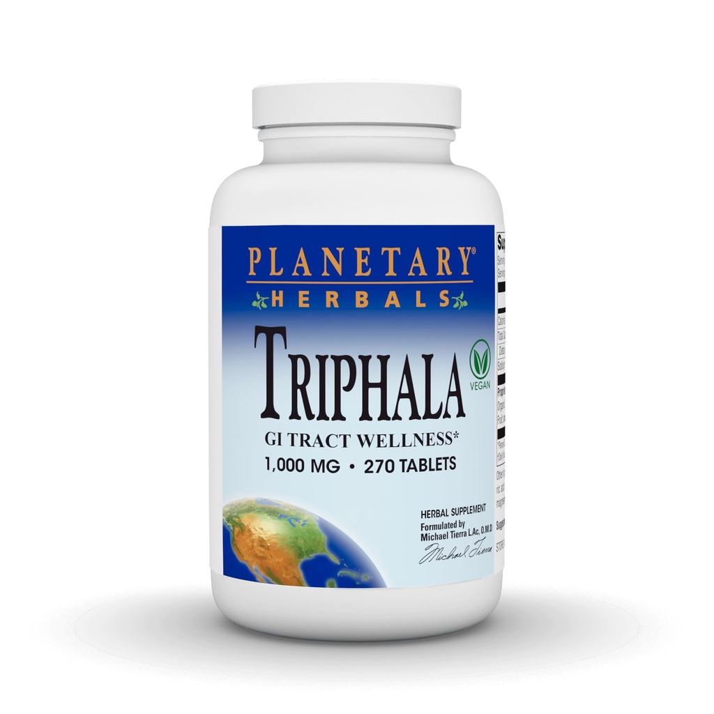 Planetary Herbals Triphala 1000mg - 270 טבליות
