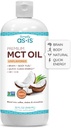 AS-IS פשוט Premium MCT שמן C8 & C10 | Unflavored | 100% מ- non-GMO קוקוס | מושלם לקפה בוקר | אנרגיה נקייה מהירה | 32 oz (63 משרתים)
