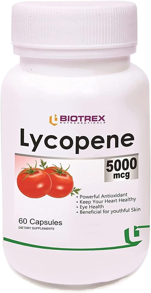 BeTT Biotrex Nutraceuticals Lycopene עם Multivitamins -5000 Mcg (60 קפסולות)