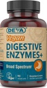 Deva Vegan ויטמיניםs Digests Digestive Enzymes Plus תוסף - תערובת ייחודית של Enzymes & Herbs - 90 קפסולות, 1-Pack