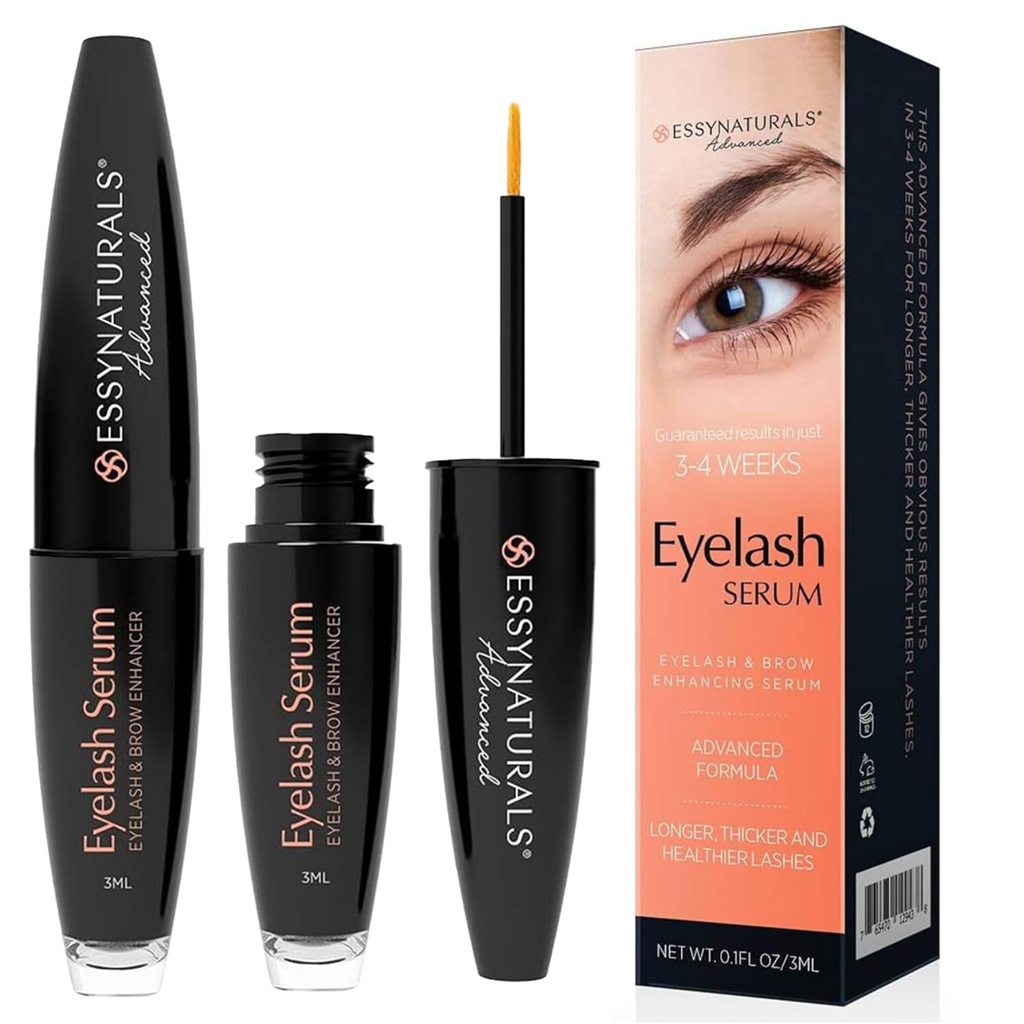 Essy Naturals Premium Eyelash growth Serum for Longer, Fuller, Thicker Lashess