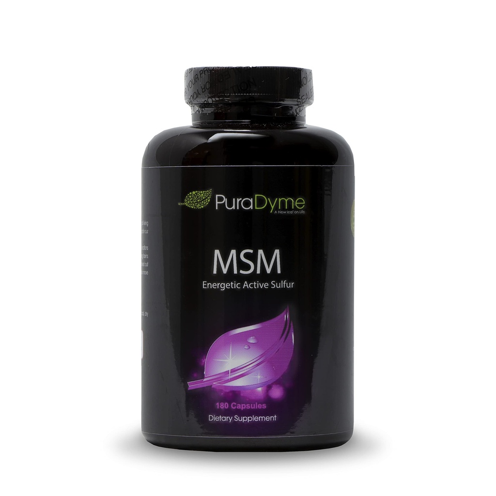 PuraDyme MSM עם Cofactor Whole Food Band - 180 קפסולות טבעוניות