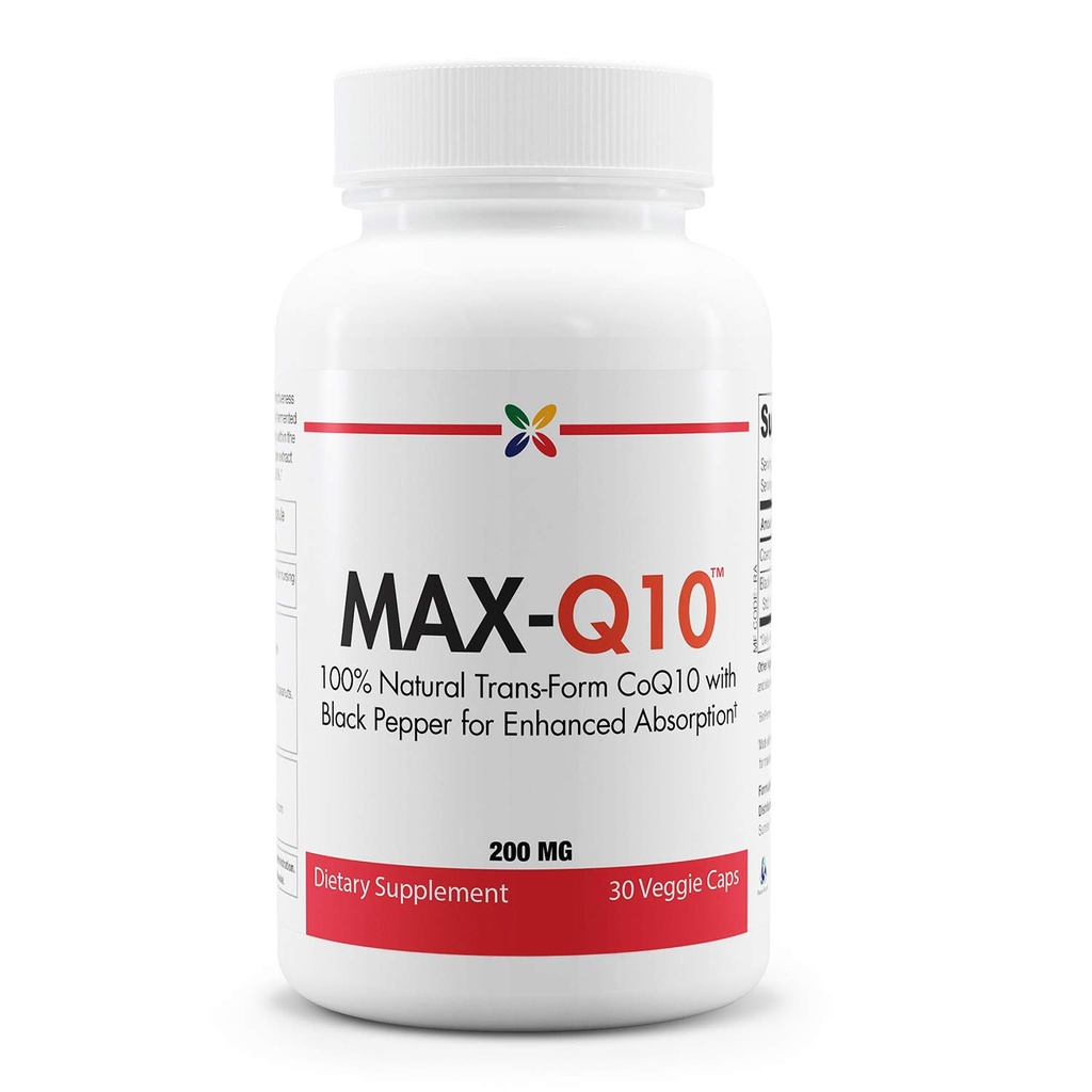 להפסיק Aging Now MAX-Q10 CoEnzyme פורמולה עם קנקה Q10 ולהגדיל את bioPerine Black Pepper לחלץ עבור Absorption גבוהה, בריאות הלב, ייצור אנרגיה 200 מ"ג קפסולות