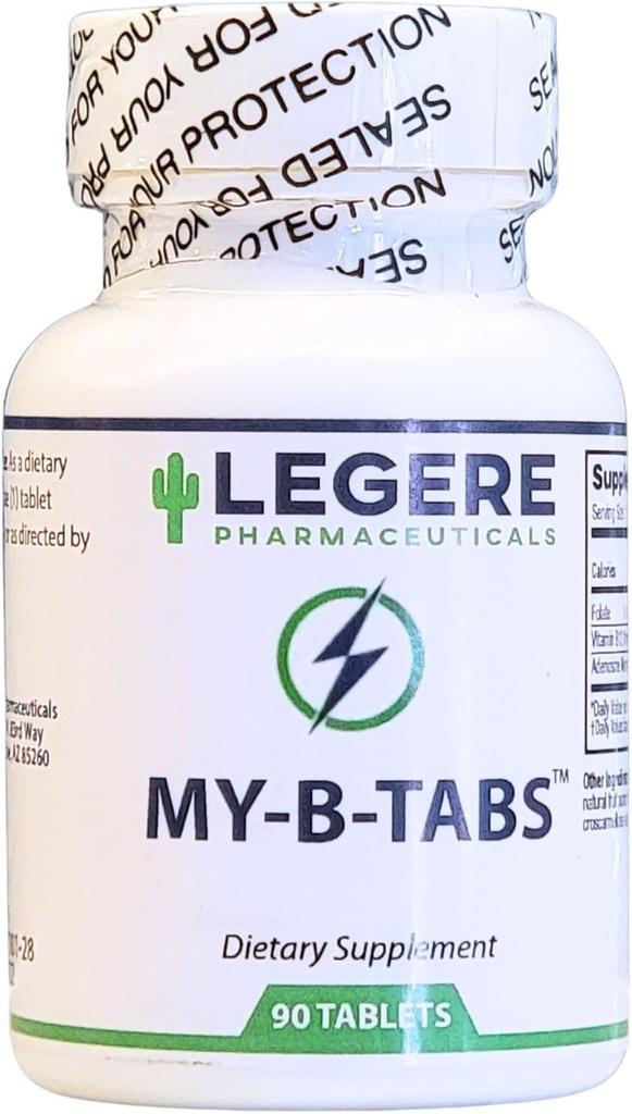 My B Tabs Sublingual Fruit Punch 90 טבליות על ידי Legere Pharmaceuticals