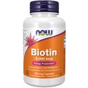 Now Foods Biotin 5,000 מ"ג קפסולות, 120 הרוזן