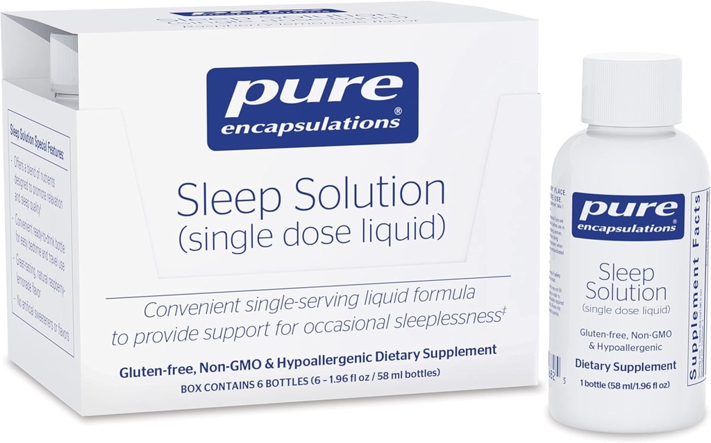 פתרון שינה טהור (Single Dose Liquid) כדי לספק תמיכה ב- Occasional Sleepless