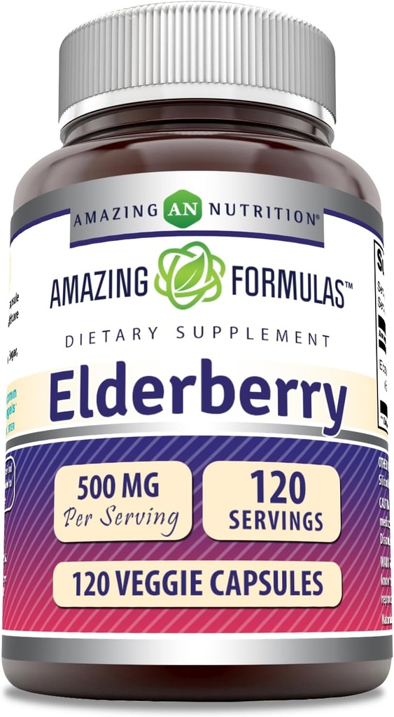 פורמולה מדהימה זקנברי | 500 Mg Per Serve | 120 Veggie קפסולות | 10:1 ריכוז | Non-GMO | Gluten-Free | Made in USA
