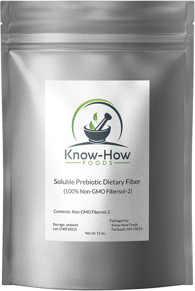 ידע- כיצד מזונות Prebiotic Dietary סיבים (Non-GMO) עשויים 100% עם סיבים 2: 12 oz Pouch