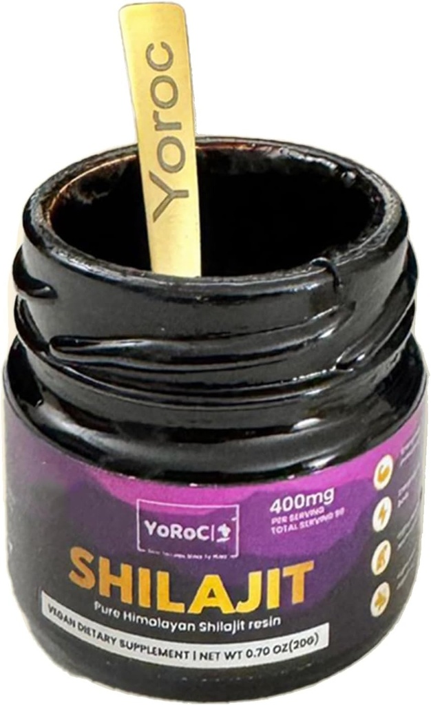 Shilajit, Pure ההימלאיה Shilajit Resin, תוספת תזונתית, Net Wt 20gm (0.70oz)