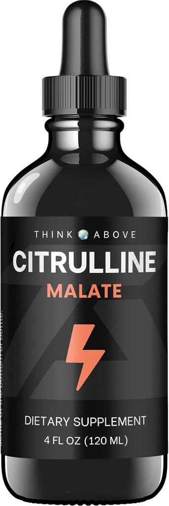 L-Citrulline DL-Malate 2:1 טיפות נוזל - קיצור מהיר - 250 מ"ג Per המשרת - Easy-to-Use Dropper - 30 יום אספקה