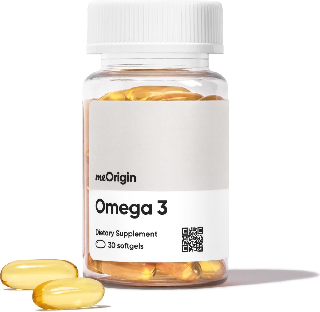 אומגה 3 EPA & DHA, שמן דגים 1000 מ"ג לשרת, תומך הלב, המוח, העור ובריאות העין, No Burp-Back, 30 Softgels, 30 יום אספקה