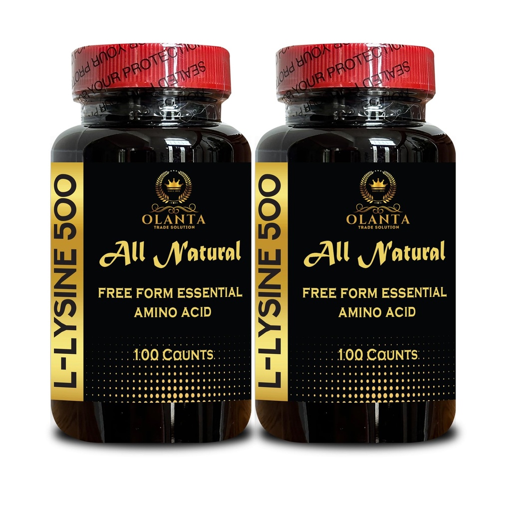 L-LYSINE Amino Acid תוספי מזון - תוספי Lysine תומכים תמונות בריאות ואת אוראלי Tissue, Amino Acid Lysine hydrochloride, Nitrogen Balance - 2 בקבוקי 200 הרוזן
