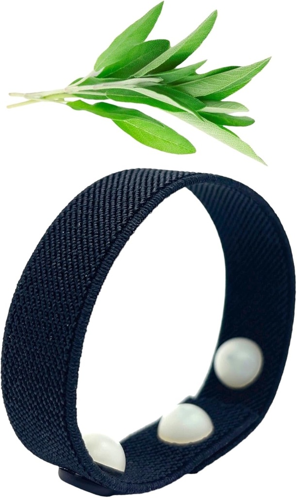 Cooling Hot Flash Band - Sleep & Balance Acupressure Bracelet - Clary Sage Scented Relief Band for Menopause - AcuBalance Wellness
