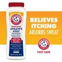 Arm & Hammer Athlete's Foot אבקת - טיפול אנטי פטרייתי לרגליים עם Baking Soda - Relieves Itching, Burning ו Odor - פרופורה קלינית פרופורה - 3.5 oz 4 Pack (4)