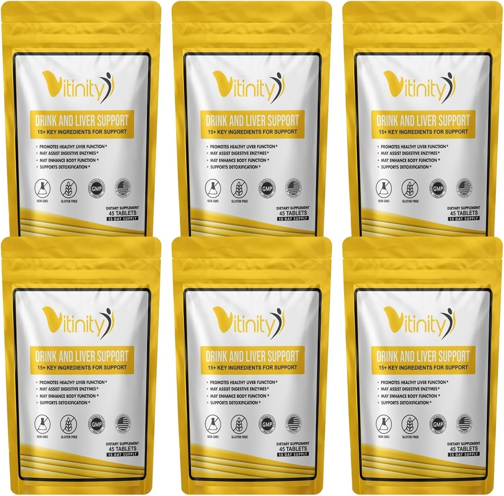 Anti Drink Liver Support Supplement 15+Key Ingredients for Craving Support, Liver Health,Kudzu, Milk Thistle,Holyזיל,DHM, All Natural ניקוי, Gradual Reduction, natrient Replenisher Tablets (90 ימים)