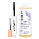 בסביבה הקרובה של Honest Beauty Extreme Volumizing נקי Mascara + Honest Lavender Foaming Bubble Bath Bundle | באופן טבעי Derived + Cruelty Free | 0.27 floz, 12 fl oz