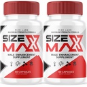 כמות המעבדות של Max Pills עבור גברים, גודל מקס טבעי וקפסולות יעילות, גודל מקס תומך בגוף לבצע Longer ו Better, Size Max ביקורות תוסף (120 קפסולות) (pack of 2)