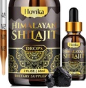 ההימלאיה Shilajit Resin נוזל טיפות, Pure אורגני ההימלאיה Shilajit Resin 600 מ"ג עם Ayurvedic בלנדר & 85+ Trace מינרלים & Fulvic Acid for Brain Booster & Energy Immune Support, 2 Fl Oz Oz