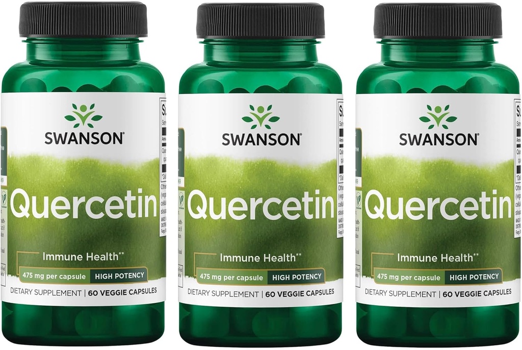 Swanson High Potency Quercetin - Antioxidant Defense - 60 Veggie קפסולות