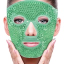 ZNÖCUETÖD Face Eye Mask Ice Pack for Reducing Puffiness, Bags under Eyes, Puffy Dark Circles, Migraine, Hot/Cold Pack עם Soft Plush Backing (Green #43)