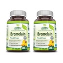Herbal Secrets Bromelain 500 Mg 120 טבליות תוסף | Pack of 2 | Non-GMO | Gluten Free | Made in USA