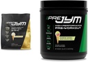 PRO JYM 45 משרתים - Tahitian Vanilla Bean & Pre Jym Rainbow שרבת, 30 משרתים, קשת שרבת, 1.8 פאונד (Pack of 1)
