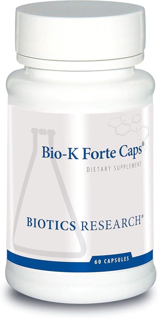 Biotics Research Biotic Research Bio K Forte Caps ויטמין K כמו menaquinone 7, phytonadione, שילוב עם K1 & MK 7 ב 1:10 Ratio. ויטמין K עם SOD ו Catalase 60 קפסולות