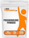 BulkSupplements.com Pregnenolone אבקת - תוספי תזונה, Pregnenolone 20mg - Pure & Gluten חינם, 20 מ"ג לשרת, 25g (0.88 oz) (Pack של 1)