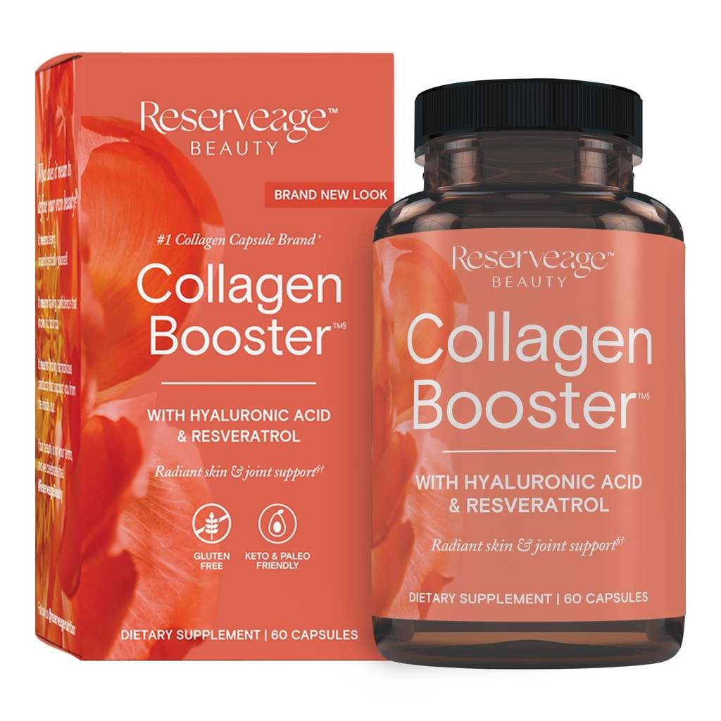 שמירה על יופי קולגן Booster - תוספת עבור Skincare & Joint Health - תמיכה בייצור קולאזן בריא לנשים - 60 קפסולות (30 משרתים)