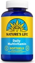 Life Daily Multivitamin for Men and Women - Complete Multivitamin with Iron - ערך יומי של רוב הוויטמינים והמינרלים החיוניים - אנרגיה בריאה ותמיכה בחיסון - 60 , 120 Softgels