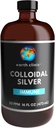 Earth Clinic ® Colloidal Silver 20 PPM, 16oz (473mL), אמבר זכוכית גדולה - Immune Support