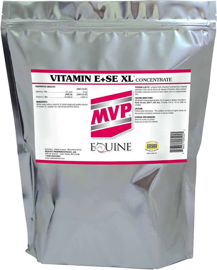 ויטמין E /SE XL (5lb) מרחיב פורמולה לתמיכה בתפקוד שרירים בריא בסוסים