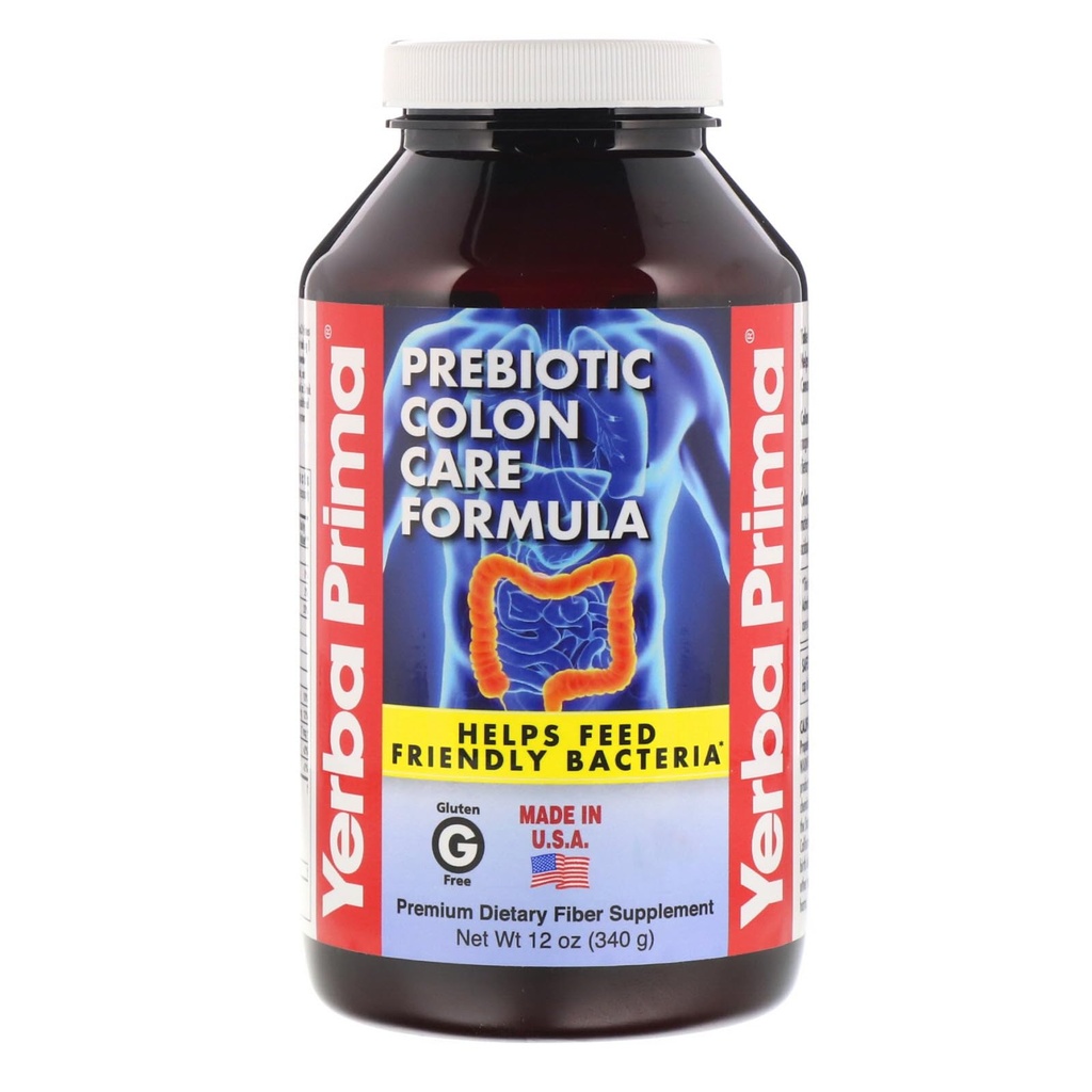 Yerba Prima Prebiotic קול פורמולה אבקה, 12 Ounce - Premium Dietary Fiber, Gluten Free, Made בארה"ב, Non-GMO