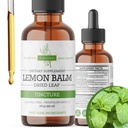 לימון Balm Tincture - אלכוהול חינם | Melissa Officinalis נוזל לחלץ | Natural Calming & Sleep Support