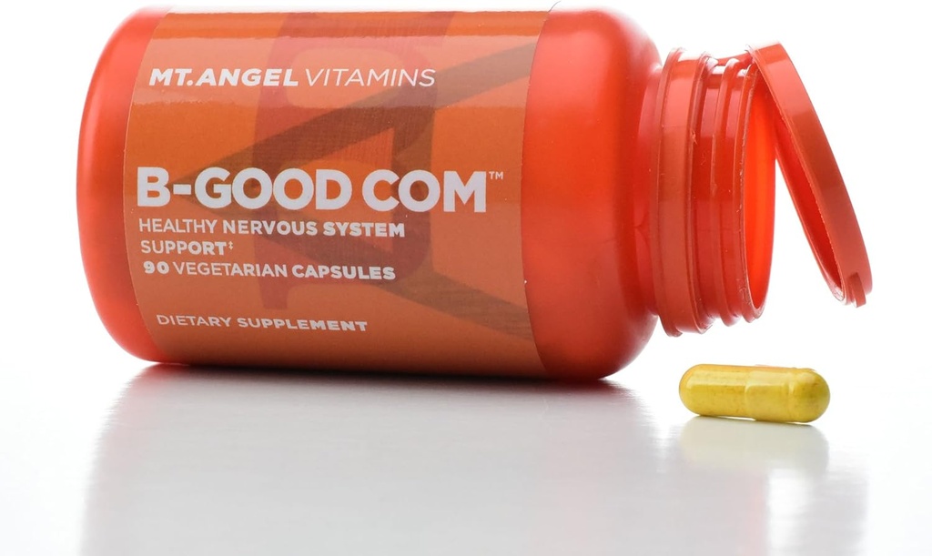 Mt. Angel ויטמינים - B-Good Com (Vitamin B Complex), תמיכה במערכת העצבים בריאה (60 קפסולות צמחוניות)