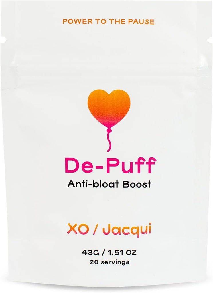 De-Puff Menopause תמיכה עבור Bloating & Digest - Add-on Booster עבור אבקת חלבונים - אורגני טבעוני Menopause הקלה עבור סימפטומים Menopause - עם Apple Cider Vinegar, אבקת Kelp & אבקת קומבר