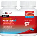 תוספת כוח כאב ראש - Acetaminophen 500mg & Diphenhydramine 25 מ"ג - בהשוואה ל-Tlenol ראש הממשלה תוספת כוח שינה עזרה - כאב ראש למבוגרים עבור Nighttime Aches & Pains (100 טבליות)