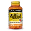 MASON NATURAL Probiotic Acidophilus עם Bifidus, 50 יום אספקת, תומך בריאות נורמליזציה, סטרוברי פלמור, 100 צ'ופרות