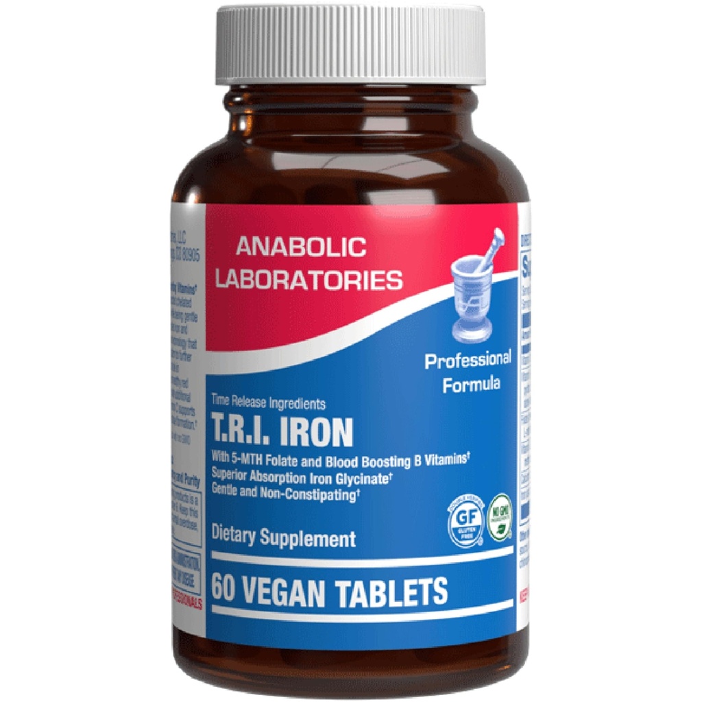 תוסף ברזל איטי עם ויטמין C - High Absorption Gentle Iron עם ויטמין C לנשים עם Methyl B Complex עבור יתרונות מקסימליים - Stomach Friendly & Made בארה"ב - 60 משרתים
