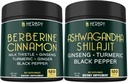 Bundle 7in1 Berberine HCl & 5in1 Ashwagandha Shilajit תוספי מזון