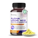 Alpha Lipoic Acid Acetyl-L-Carnitine - תמיכה ב- Bladder ניקויse, Urinary Tract Health - 180 יום אספקה - המיוצר בארה"ב