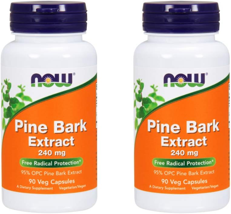 Now Foods Pine Bark לחלץ 240 מ"ג, 90 קפסולת ירקות (2 Pack)