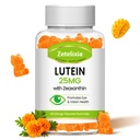 Lutein Gummies 25 מ"ג - ויטמין עיניים Lutein & Zeaxanthin Eye תוספי בריאות העין למבוגרים,Sugar חינם עין חניכיים תוספת - תמיכה חזון, מקולרי, אור כחול מסנן (60)