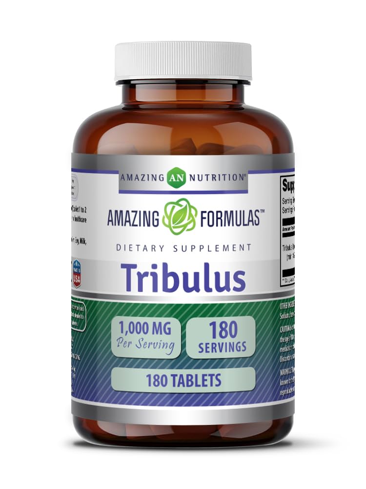 פורמולה מדהימה Tribulus לחלץ תוסף | 1000 Mg Per Serve | 180 טבליות | Non-GMO | Gluten Free | Made in USA
