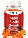 Apple Pectin Gummies - High-Fiber תוספת עם 2000 מ"ג טבעי צ'ולסטרול תמיכה נמוך יותר, מקדם בריאות העיכול ו Stomach נוחות, non-GMO &ten חינם צמחי מרפא - 60 מסטיק טבעוני